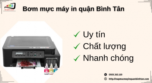 Bơm mực máy in ở đâu tại quận Bình Tân?